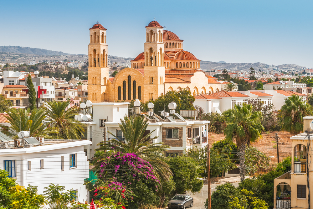 View,Of,The,Town,Of,Paphos,In,Cyprus.,Paphos,Is