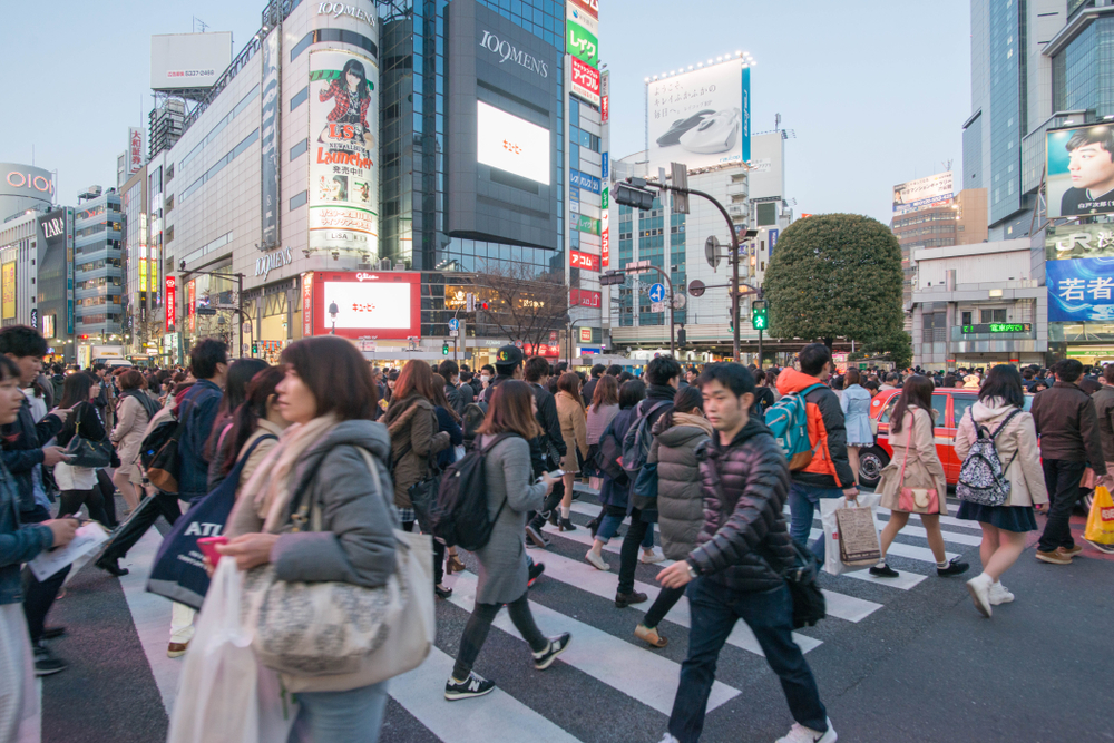 Tokyo,,Japan,-,March,26,,2015:,People,Walking,At,Shibuya